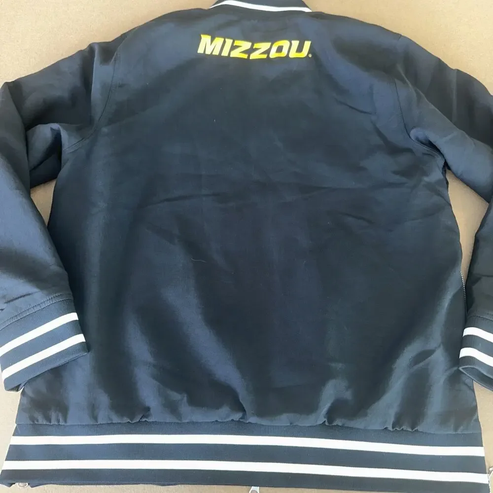 Nike Men’s Missouri Tigers NCAA Black Full-Zip Bomber Jacket Black Size L